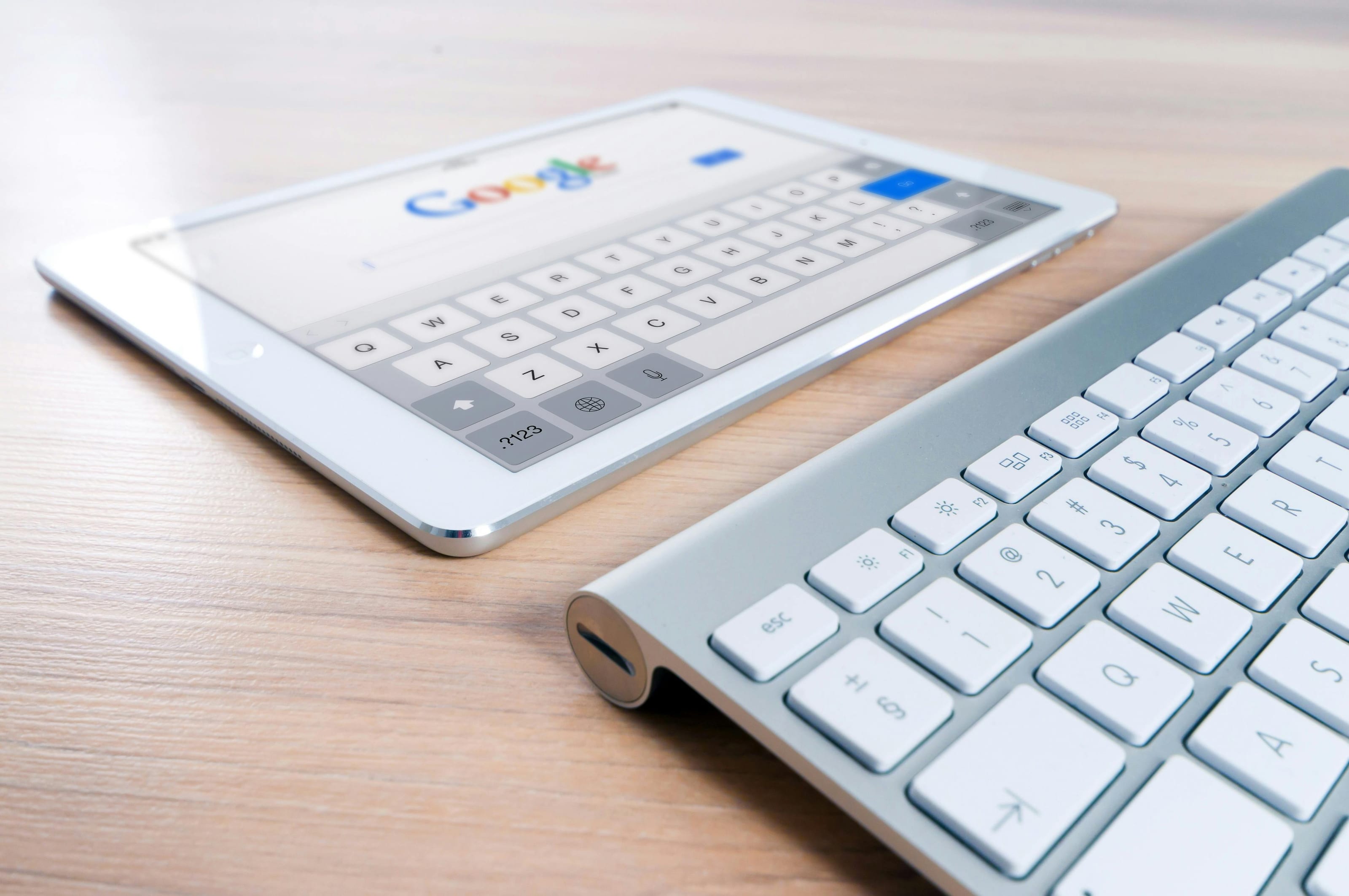 device showing google search for a Utah advertising agency managing Google Ads