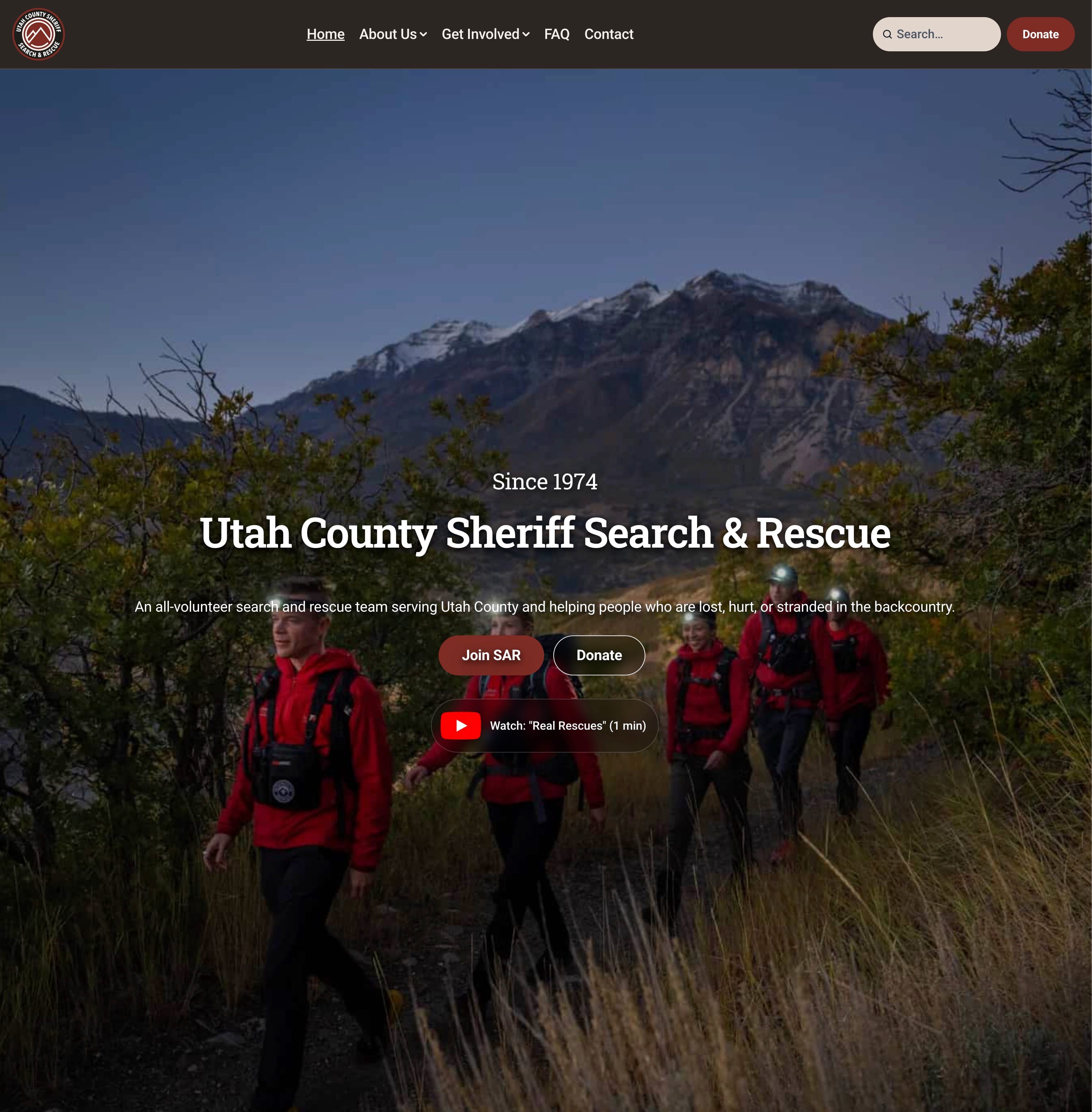 Utah County Sheriff Search & Rescue website